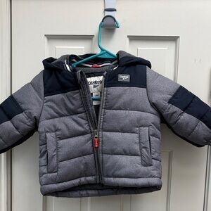 OshKosh B'gosh Gray and Navy Puffer Jacket
